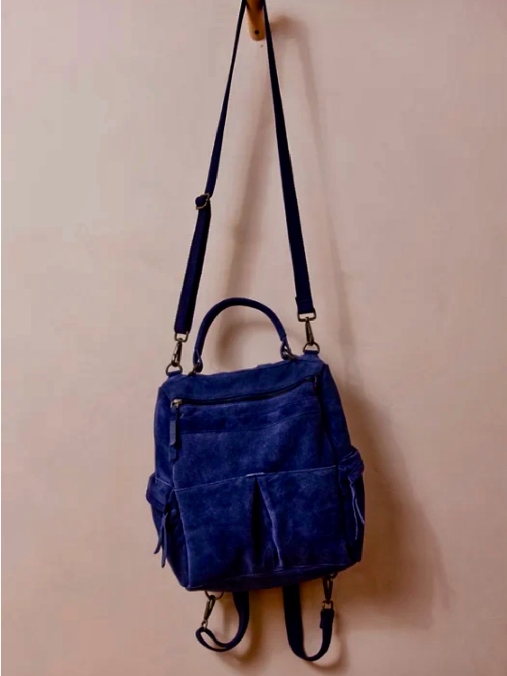 Free people Paint The Town Backpack / BellWeather Blue - Picture 7 of 8